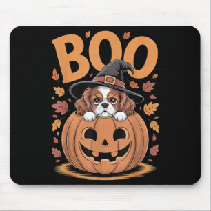 Kürbis Halloween Cavalier King Charles Spaniel Mousepad