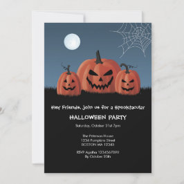 Kürbis Halloween-Einladung Einladung