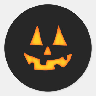 Kürbis Halloween Für Männer Frauen Jack O Laterne Runder Aufkleber