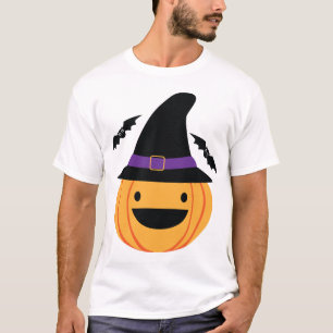 Kürbis Halloween Jack O Laterne Fledermaus T-Shirt