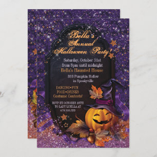 KÜRBIS-HALLOWEEN-PARTY-EINLADUNG EINLADUNG