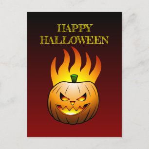 Kürbis Halloween Postkarte