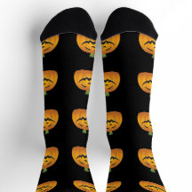 Kürbis-Halloween-Socken