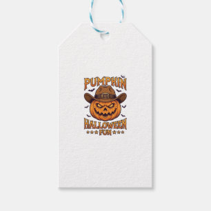 Kürbis Halloween-Spaß Jack Lantern Cowboyhut Flede Geschenkanhänger