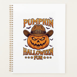 Kürbis Halloween-Spaß Jack Lantern Cowboyhut Flede Planer