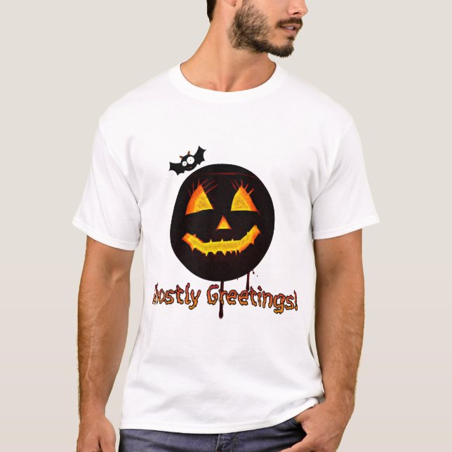 Kürbis Halloween T-Shirt (Vorderseite)