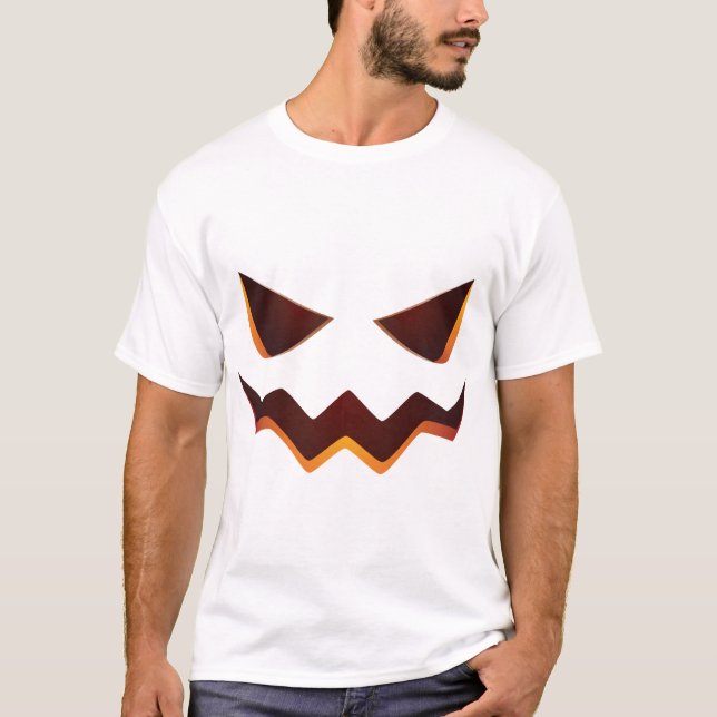 Kürbis Halloween T-Shirt (Vorderseite)