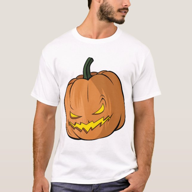 Kürbis Halloween T-Shirt (Vorderseite)
