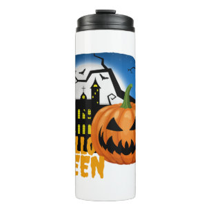 Kürbis Halloween Thermosbecher
