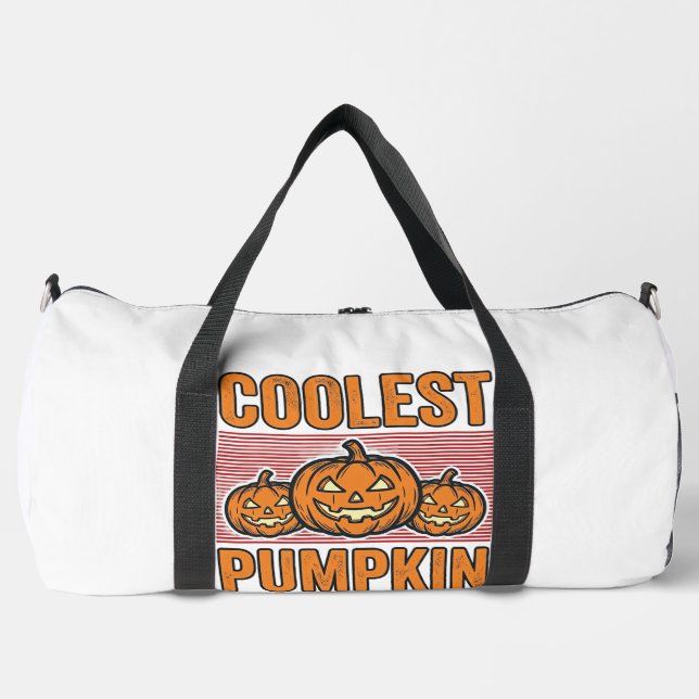 Kürbis Halloween Vintage Des Duffle Bag (Vorderseite)