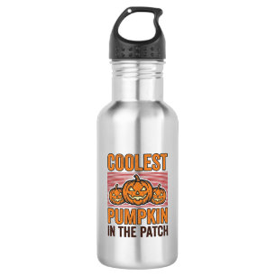 Kürbis Halloween Vintage Des Edelstahlflasche