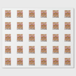Kürbis Halloween Vintage Des Geschenkpapier