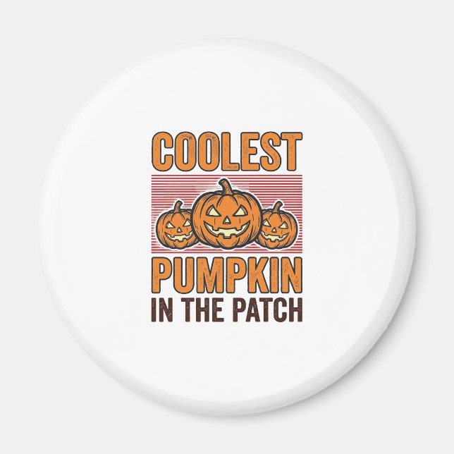 Kürbis Halloween Vintage Des Magnet (Vorne)
