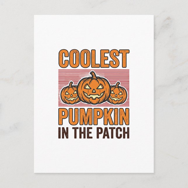 Kürbis Halloween Vintage Des Postkarte (Vorderseite)