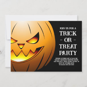 Kürbis-Halloweenparty Einladung