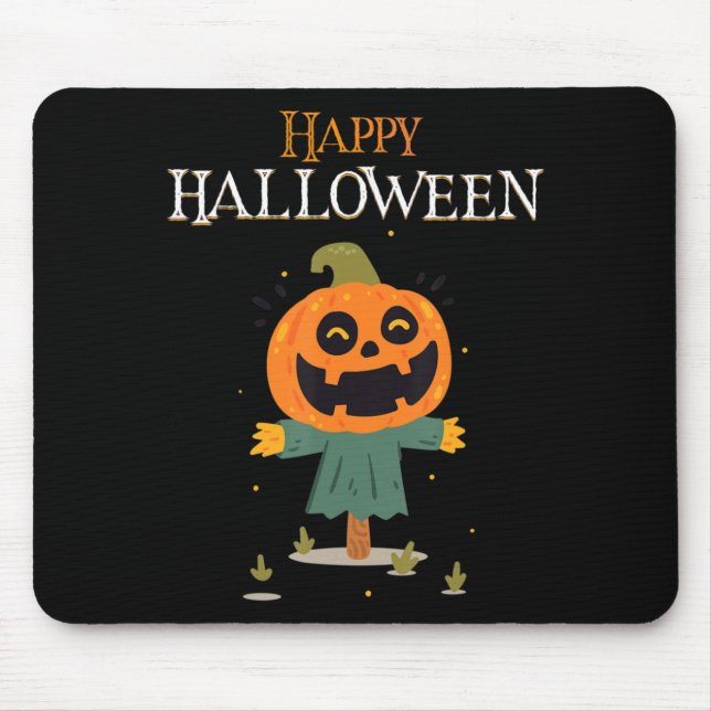 Kürbis Happy Halloween Mousepad (Vorne)