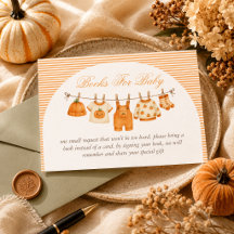 Kürbis-Herbst-Baby-Shower-Buch-Anfrage