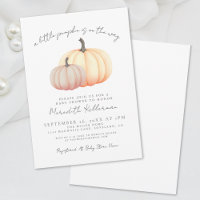Kürbis Herbst Baby Shower