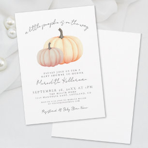 Kürbis Herbst Baby Shower Einladung