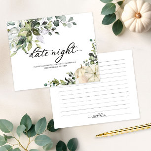 Kürbis-Herbst-Brautparty-Date-Night-Karten