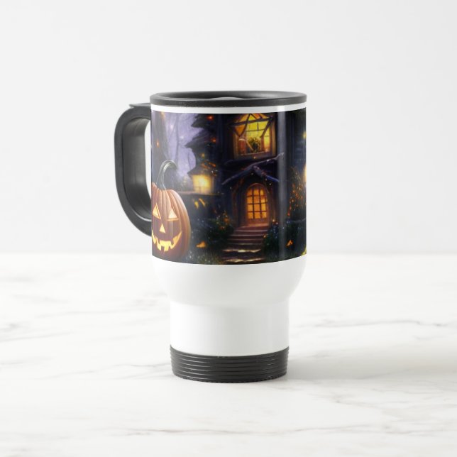 Kürbis/Herbst/Herbst/Halloween Reisebecher (Vorderseite Links)