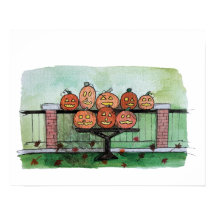 Kürbis Herbst-Homedekoration, Jack-o-lantern-Druck