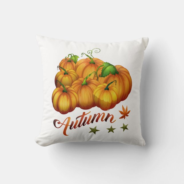 Kürbis Herbst Kissen (Vorderseite)