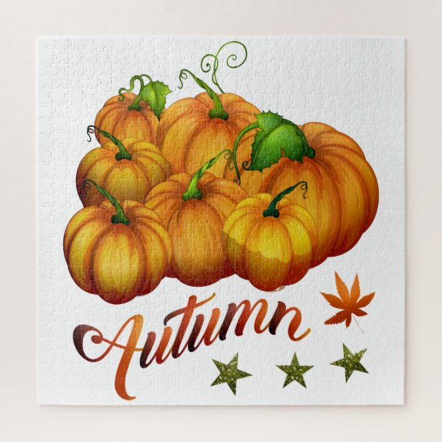 Kürbis Herbst Puzzle (Vertikal)
