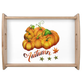 Kürbis Herbst Serviertablett