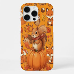 Kürbis Herbst und das Eichhörnchen iPhone 16 Pro Max Hülle