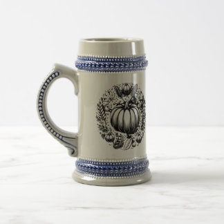 Kürbis-Herbsternte-Stein Bierglas