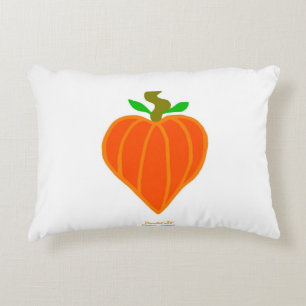 Kürbis-Herz-Akzent-Kissen Dekokissen