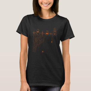 Kürbis-Herzschlag-Halloween-Männer-Frauen-Kind T-Shirt