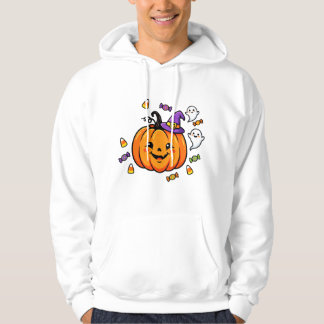Kürbis-Hexen-Halloween-Glanz Hoodie