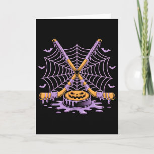 Kürbis-Hockey-Halloween-Eis-Drip-Hockey-T F Karte