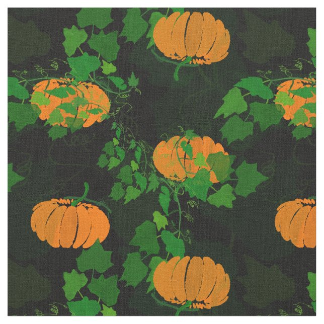 Kürbis im Herbst Stoff (Nahaufnahme)