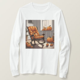 Kürbis in den weißen, langschlauchigen T - Shirt