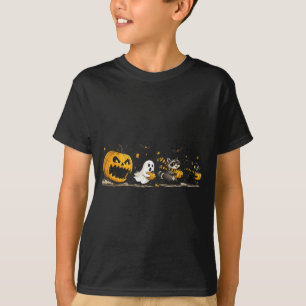 Kürbis isst Geist lustige Halloween-Shirts für Män T-Shirt
