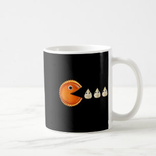 Kürbis isst verrückte Schlagsahne Kaffeetasse