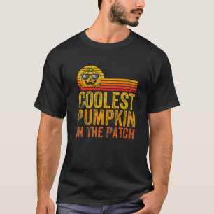 Kürbis kälteste im Fleck Vintage Retro Halloween T-Shirt