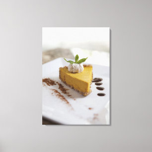 Kürbis-Käsekuchen Leinwanddruck