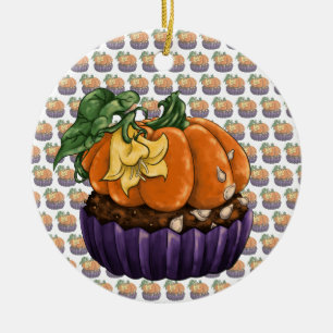 Kürbis Keramik Ornament