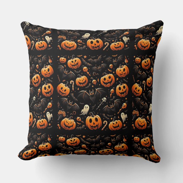 Kürbis Kissen (Vorderseite)