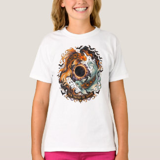 Kürbis-Koi-Finsternis-Halloween T-Shirt