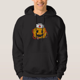 Kürbis-Krankenschwester Jackolantern Halloween Reg Hoodie