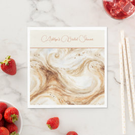 Kürbis-Latte-Macarons-Junggesellinnenabschied Serviette