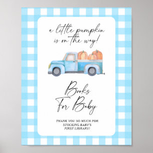 Kürbis LKW Herbst Bücher für Baby Poster