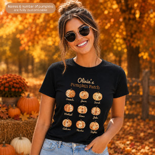 Kürbis-Mama individuell anpassbare Damen-T-Shirts T-Shirt
