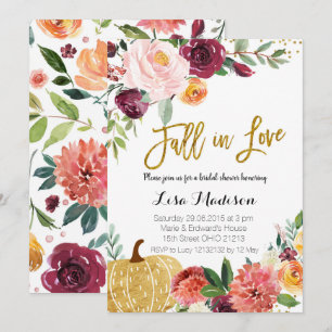 Kürbis Marsala Verlieb dich Einladung