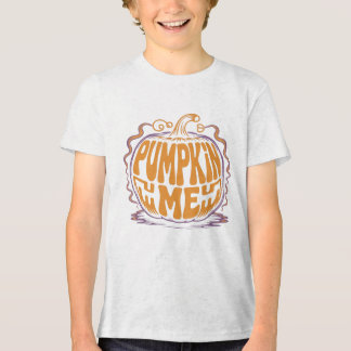 Kürbis-Me-Typografie Tri-Blend Shirt